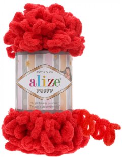 Alize Puffy 56  červená