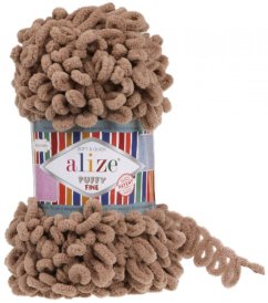 Alize Puffy Fine 329 světle hnědá