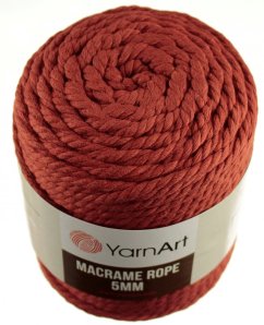Macrame Rope 785 cihlová 5 mm