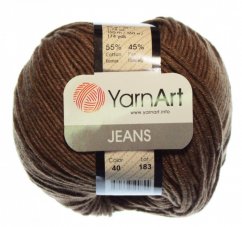 Jeans 40 hnědá YarnArt