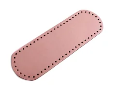 Dno na kabelku z eko kůže 10 x 30 cm starorůžová