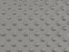 Minky s 3D puntíky  cena za 0,5 m  šedá
