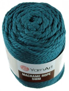 Macrame Rope 789 petrolejová 5 mm