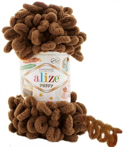 Alize Puffy  321 tmavě hnědá