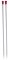 Stříbrné pletací jehlice klasické 35cm   2,5mm