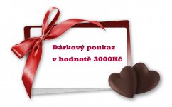 Dárkový poukaz v hodnotě 3000 Kč