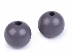 Velké dřevěné korále lakované Ø40 mm  fialovošedá cena za 1 kus
