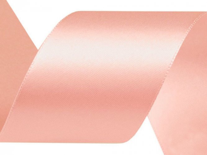 Atlasová stuha šíře 40 mm růžová lasturová