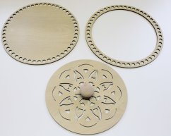 Set prstenec + dno + víko + knopka JAVOR  22,5 cm typ A2