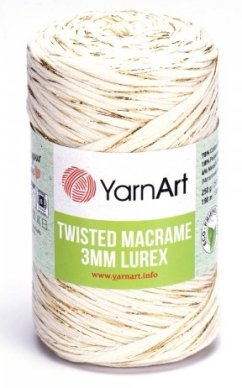 Twisted Macrame Lurex 3mm příze  752