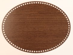 Dno na košík ovál 40X30 cm Ořech Tmavý typ D31