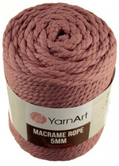 Macrame Rope 792 tmavě starorůžová  5 mm