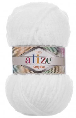 Alize Softy Plus 55 bílá