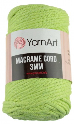 Macrame Cord 3 mm 755 sv.zelená  YarnArt