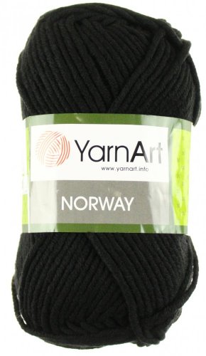 Norway  protižmolková příze YarnArt 30 černá