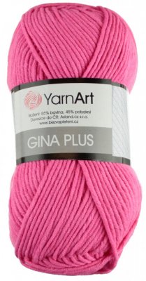 Jeans Plus 42 tmavě růžová YarnArt
