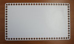 Dno na košík obdélník 35X20 cm BÍLÁ typ E31