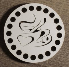Podtácek  10 cm kruh Dekor typ A27