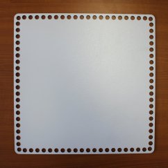Dno na košík ČTVEREC 25X25 cm BÍLÁ typ F4