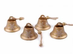 Kovový zvoneček Ø45 mm zlatá