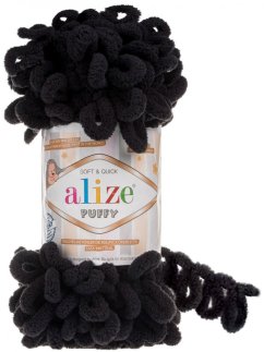 Alize Puffy  60  černá