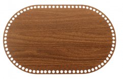 Dno na košík ovál 40x25 cm OŘECH typ D29