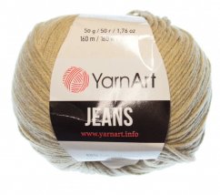 Jeans 48 velbloudí YarnArt