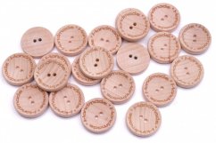 Knoflík dřevěný handmade vel . 36 - 22,9 mm