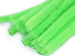 Chlupaté modelovací drátky Ø6 mm délka cca 30 cm  zelená neon