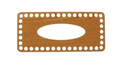 Víko na kapesníky obdélník 22X10 cm DUB typ E22