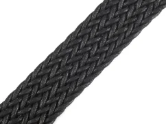 Splétaný popruh černá šíře 30 mm