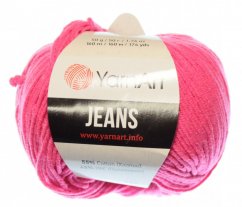 Jeans 59 neonově růžová YarnArt