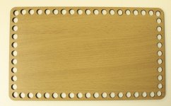 Dno na košík obdélník 25X15 cm BUK typ E29