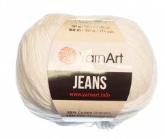 Jeans 62 sněhově bílá  YarnArt