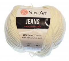 Jeans 03 smetanová  YarnArt