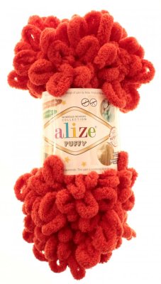 Alize Puffy 767 oranžovo červená
