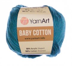 Baby Cotton  YarnArt 458modrá azuro