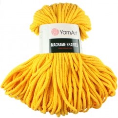 Šňůry Macrame Braided příze  764 YarnArt  slunečnicová