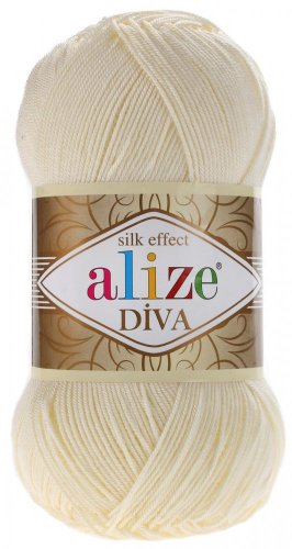 Alize Diva 01 tmavší  smetanová