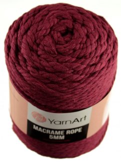 Macrame Rope 781 vínová 5 mm