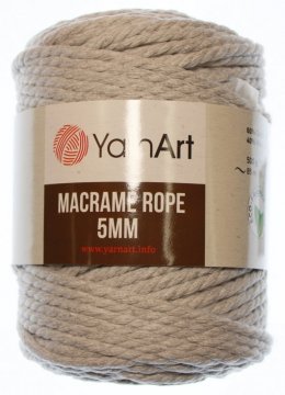 Macrame rope 5 mm - Materiál složení - 60% Bavlna - 40% Viskóza a Polyester