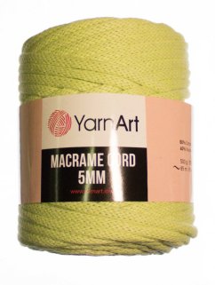 Macrame Cord 5 mm barva 755 sv.zelená