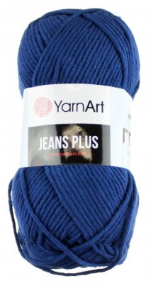 Jeans Plus 54 tmavě modrá YarnArt