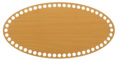 Dno na košík ovál 30X15 cm BUK typ D23