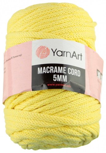 Macrame Cord 5 mm 754 žlutá