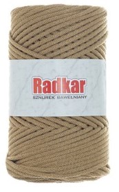 Bavlněná šňůra 3mm - Karamel (705) - s jádrem - 100m