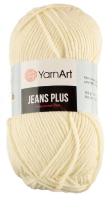 Jeans Plus 03 smetanová YarnArt
