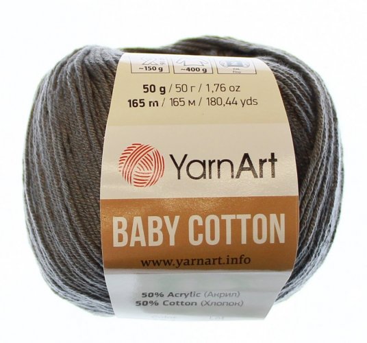 Baby Cotton  YarnArt 454 tmavě šedá