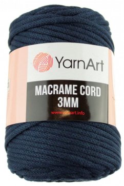 Macrame Cord 5 mm  barva  786 modrá