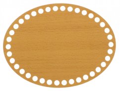 Dno na košík ovál 20X15 cm BUK typ D22